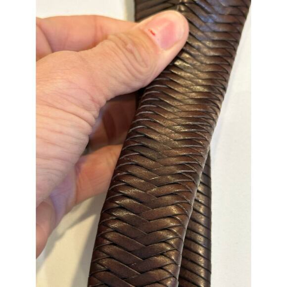 BRIGHTON Men's Brown Leather Reversible Belt - Picture 4 of 6